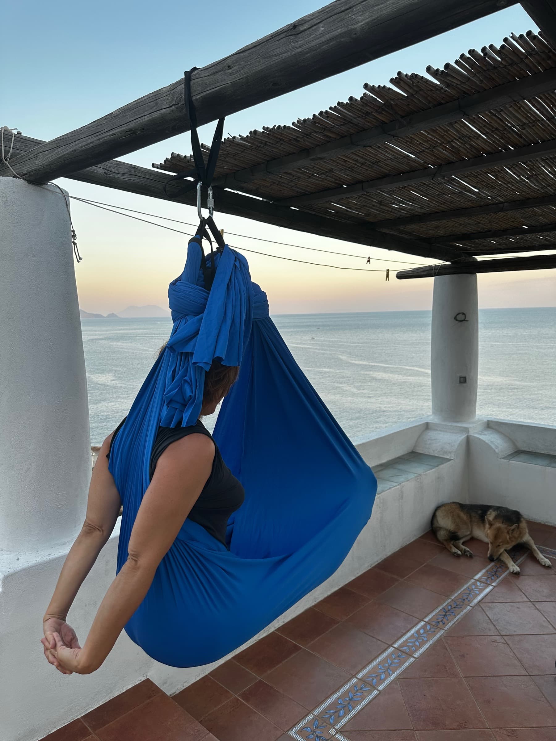 Pergola di fronte alle Eolie